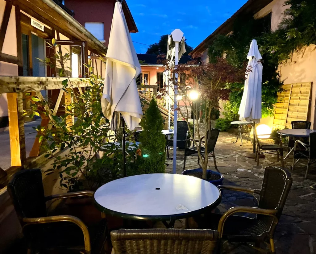 Restaurant Aux Trois rois à Moosch terrasse